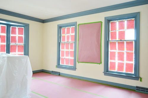 Paint Trim With A Paint Sprayer, step by step
