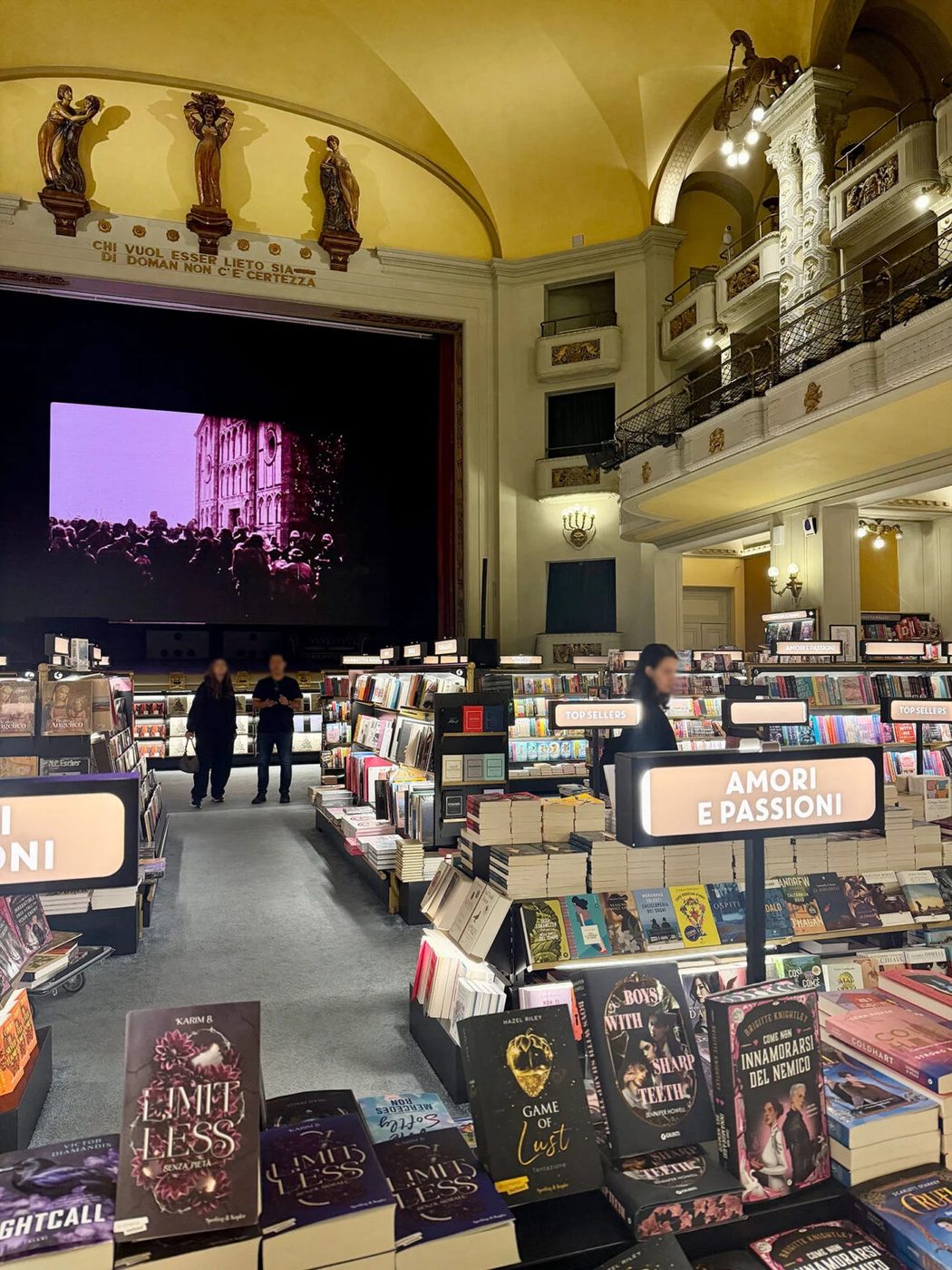 Guinti Odeon Bookstore and Cinema in Florence Italy