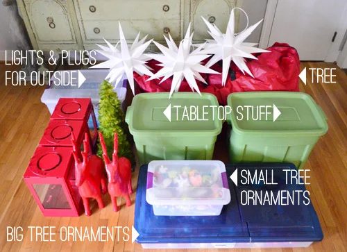 Store Christmas Decorations, step by step