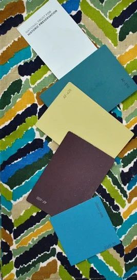 Using A Cloth Napkin Meant for Color Scheme Inspiration