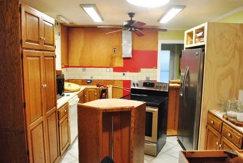 Remove Old Wood Kitchen Cabinets, step by step