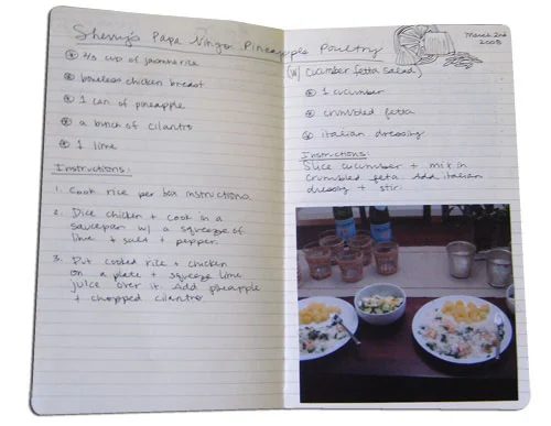 Make A Couples Cookbook, step by step