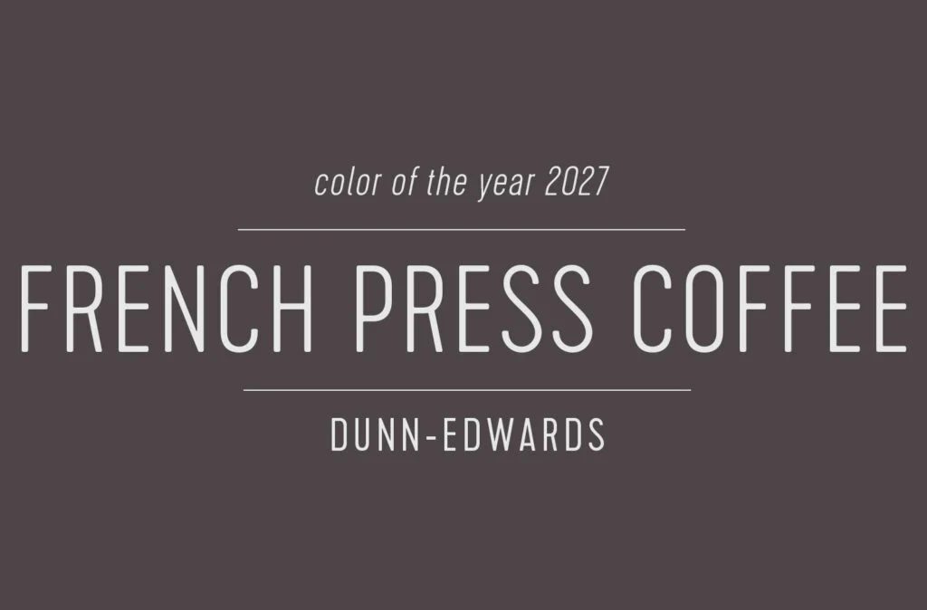 Swatch of Dunn Edwards Paint of the Year 2027 French Press Coffee