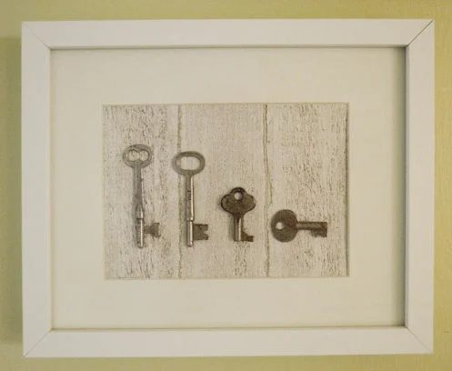 Using Personal Keys To Make Shadowbox Art: a house log