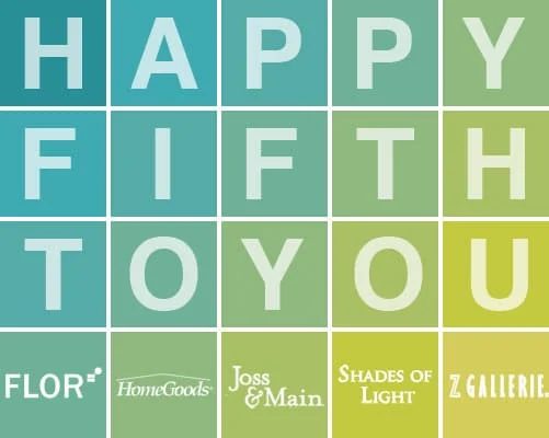 Fab Freebie: Glad Fifth To You