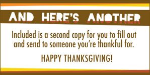 And Here is Another Extra Gratitude Card To Include In Note