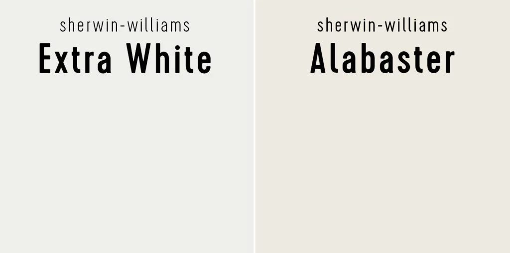 Sherwin Williams Extra White vs Sherwin Williams Alabaster