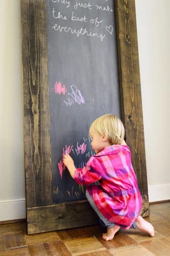 Make A Big Magnetic Chalkboard, step by step