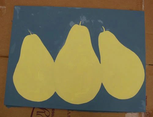 A Hands-on Art Project: Pear Painting