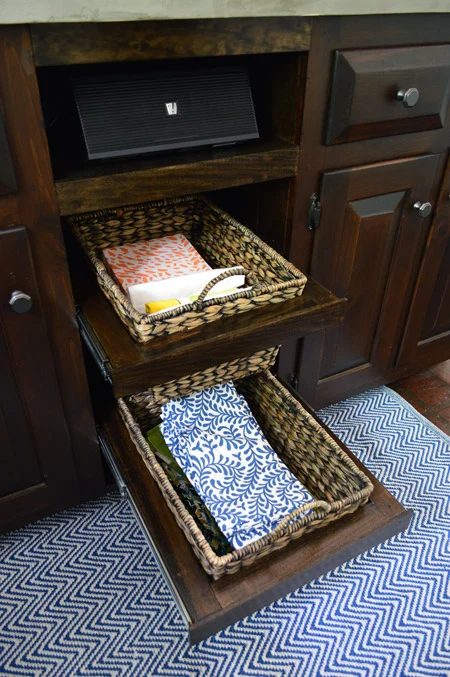 Add Pull Out Basket Drawers In The Kitchen, step by step