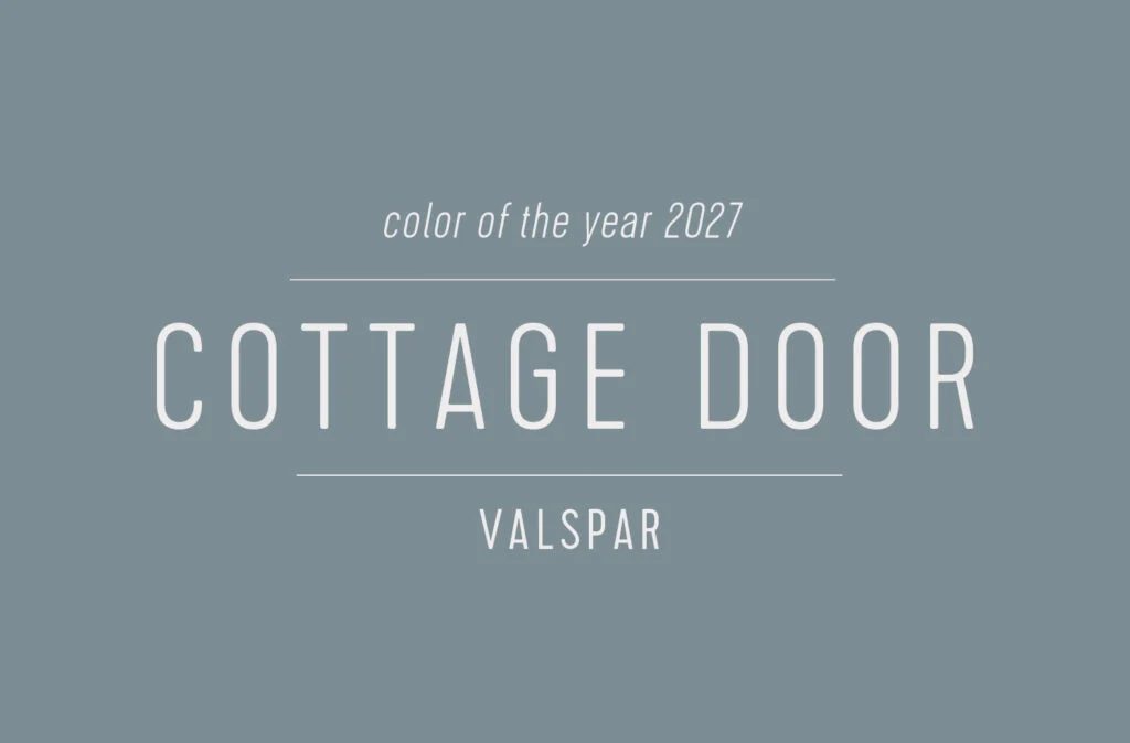 Large Swatch of Cottage Door Valspar Paint of the Year 2027