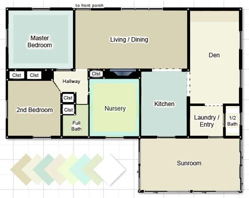 Figuring Out A Whole-House Paint Palette: a house log
