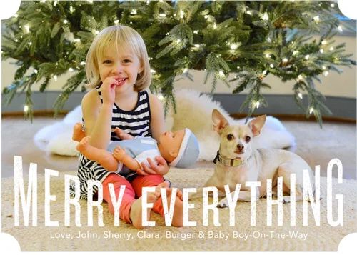 Christmas Card Ideas You Can Photograph Yourself: a house log