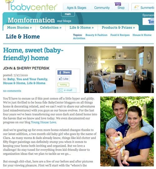 Oh Baby, we have A New Gig At BabyCenter