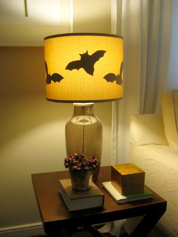 Make Paper Bats For Lamp Shades, step by step