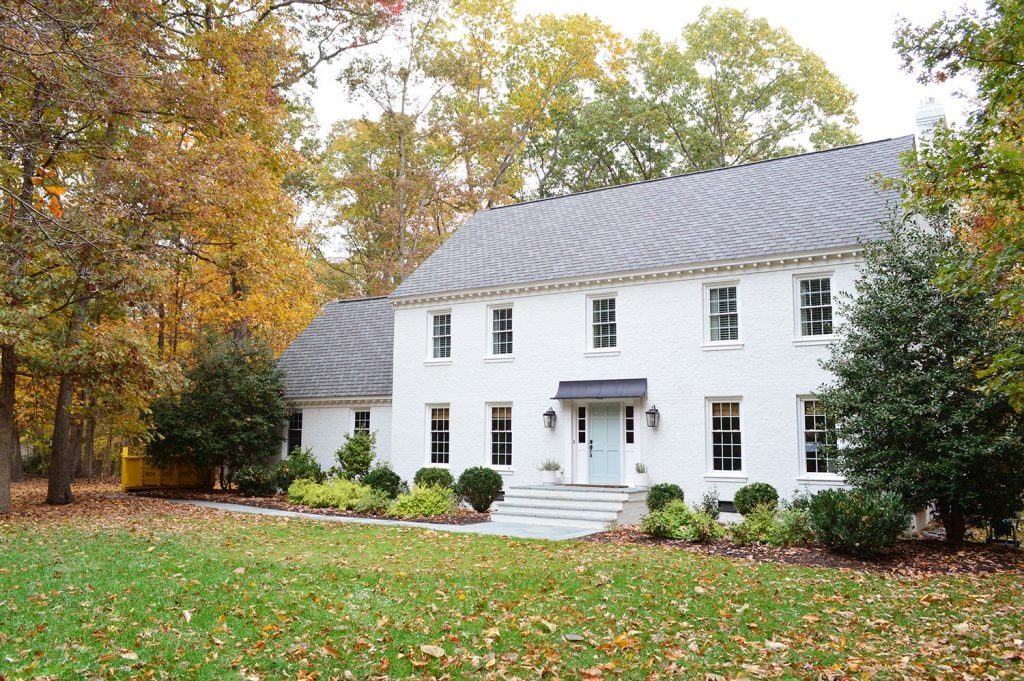 Exterior Updates After Painting The Brick House White