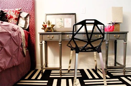 An Eclectic Glam Tween Bedroom: a house log