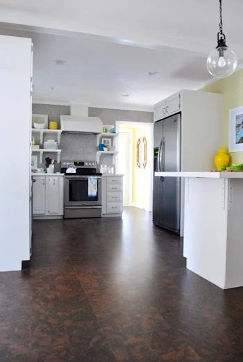 A Cork Floor In The Kitchen: a house log