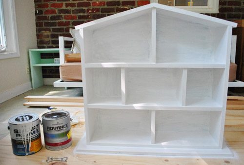 Plain Hands-on Dollhouse Painted White With Primer