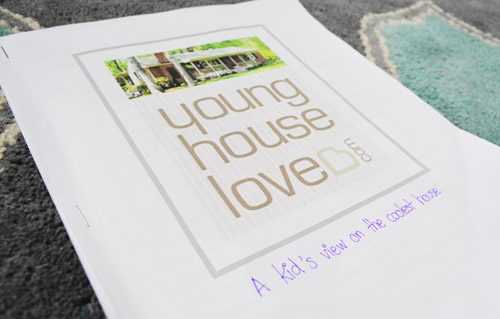 Kid’s Views On The Coolest House: a house log