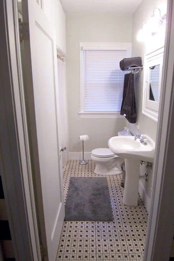 A Neutral Bathroom Alongside Classic Basketweave Tile