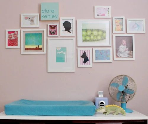 Hanging A Gallery Frame Wall In The Nursery: a house log