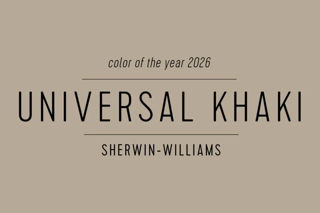 Sherwin Williams 2026 Paint of the Year Universal Khaki