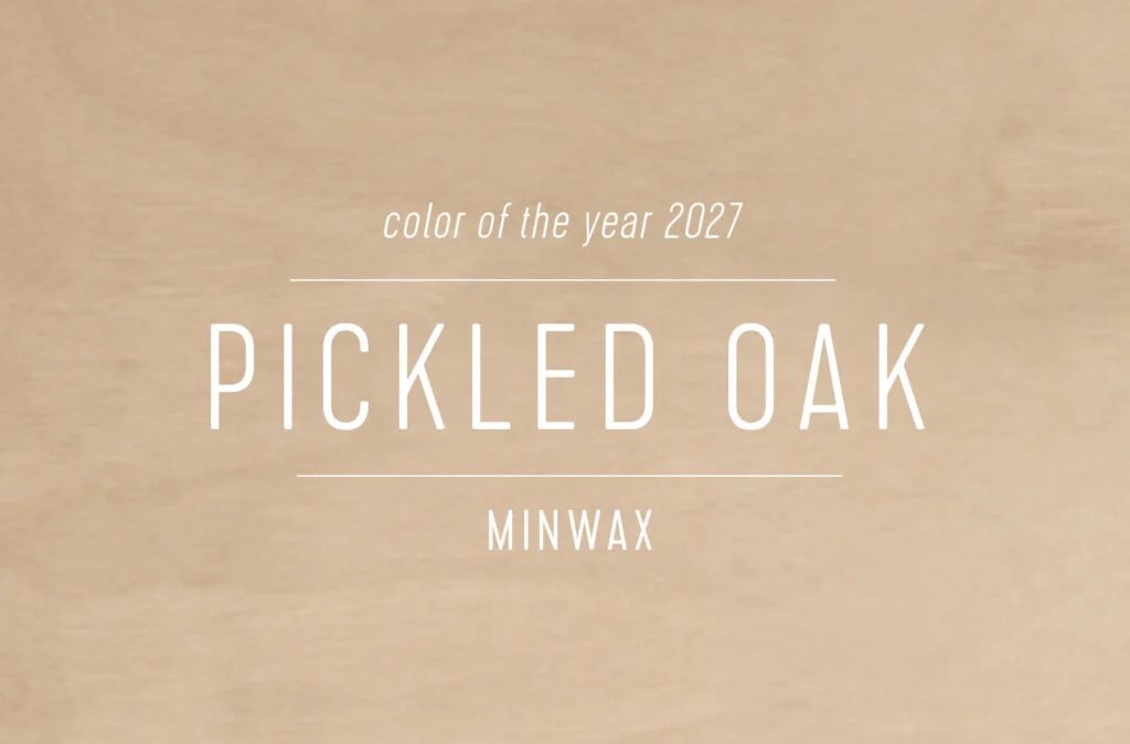 Swatch of Minwax Paint of the Year 2027 Pickled Oak