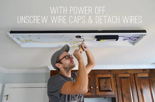 Replace Fluorescent Lighting With A Pendant Fixture, step by step