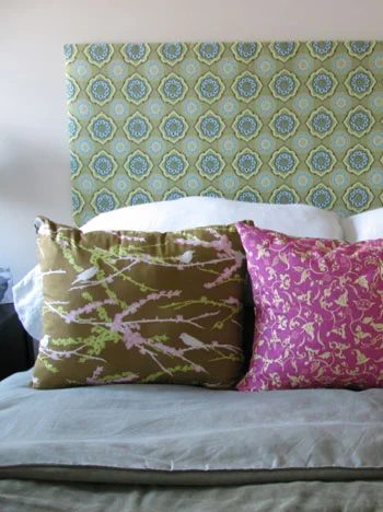 Make A Patterned Fabric Headboard, step by step
