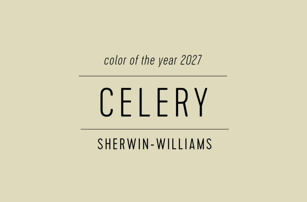Swatch of Sherwin Williams Paint of the Year 2027 Celery