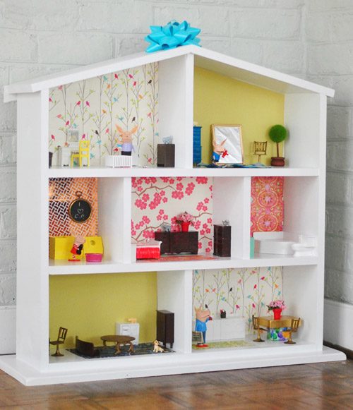 Straightforward Modern Do It Yourself Dollhouse Build With Colorful Decorations