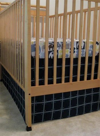 Make A No-Sew Crib Skirt, step by step