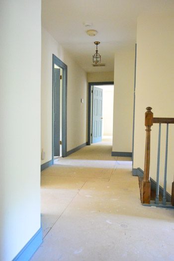 carpet took out in hallway