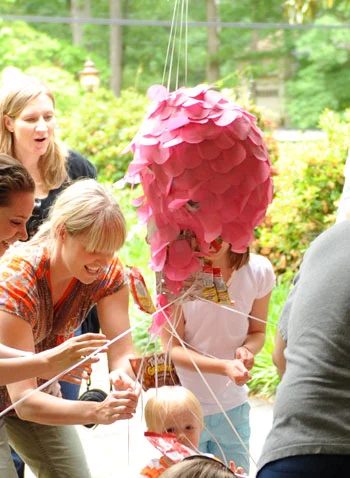 Make A Pull String Piñata, step by step
