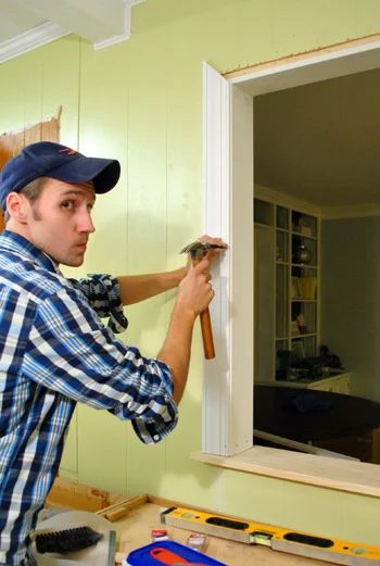 Trim Out A Cased Opening And A Half Wall, step by step