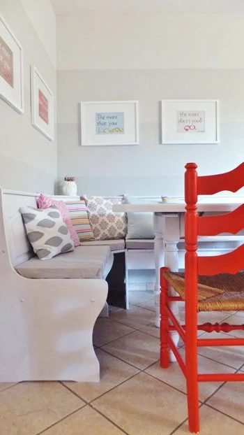 Adding A Kitchen Banquette Eating Nook: a house log