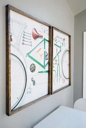Make Wood Frames For Large Art Or Posters, step by step