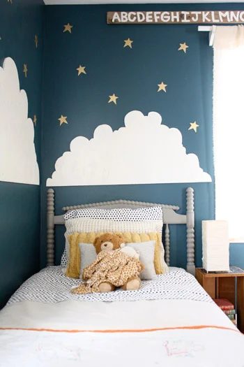 A Blue Boy’s Nursery Alongside Clouds & Stars