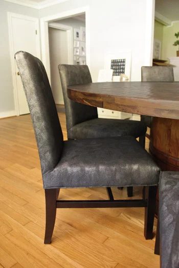 Spray Paint Upholstered Chairs, step by step