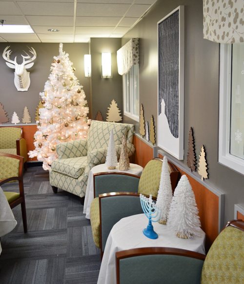 Childrens Hospital Waiting Room Decorated For Holidays With Hands-on Christmas Decor