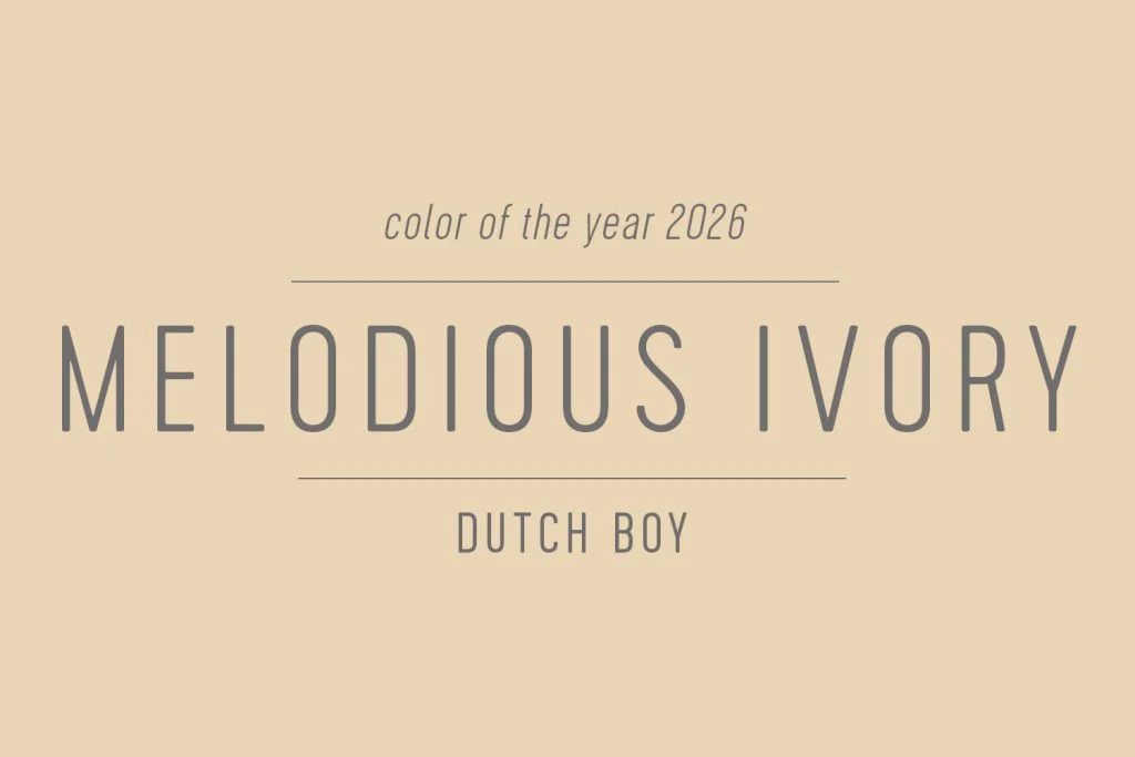 Dutch Boy Paint of the Year 2026 Melodious Ivory Swatch