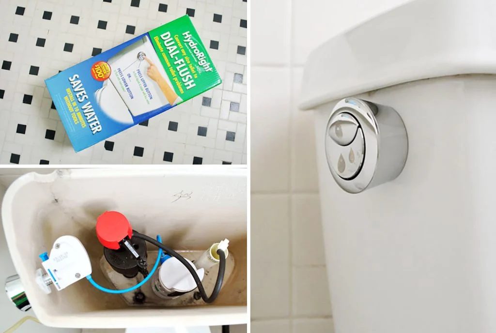 Install A Dual-Flush Toilet Kit, step by step