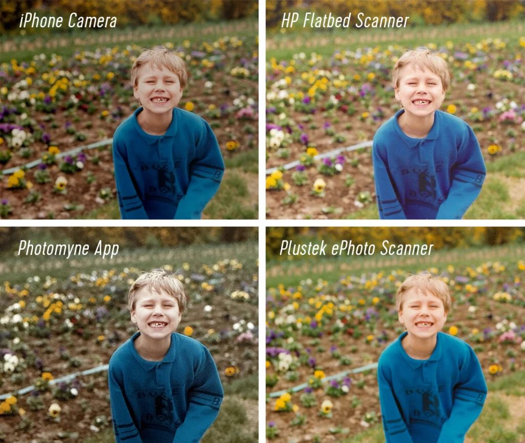 Side by Side Comparison of Photo Digitizing Techniques on Old Photo of John