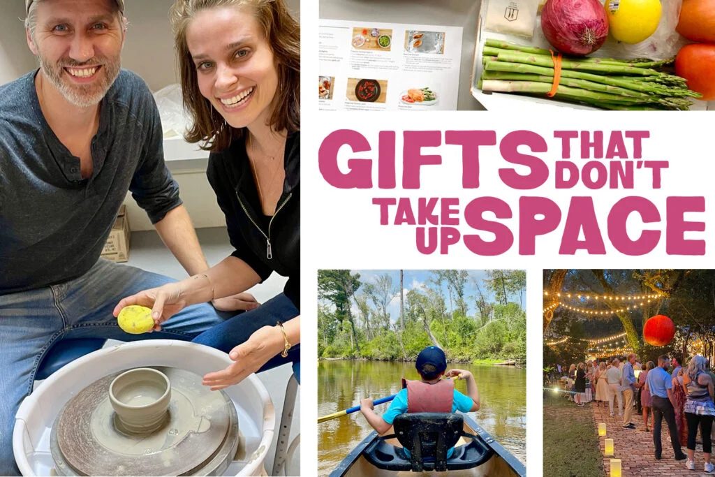 Collage Of Gifts That Do not Take Up Space
