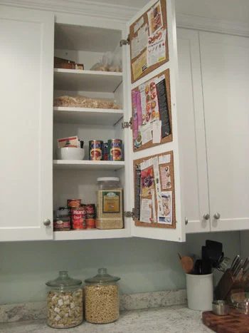 Make A Pinboard For Recipes That Hangs In Your Cabinet, step by step
