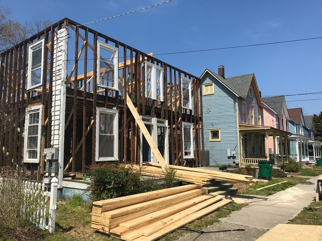 Let The Duplex Rebuilding Begin!: a house log