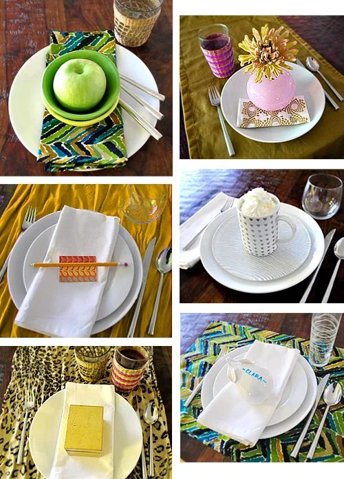 Thanksgiving Table Setting Ideas: a house log