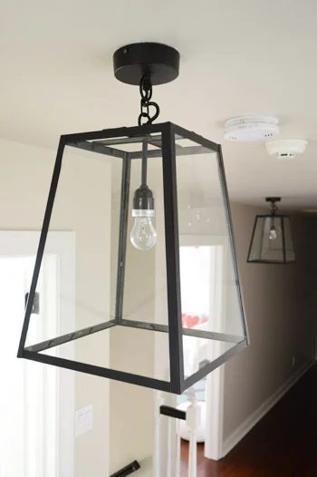 Hang New Lights In The Hallway, step by step