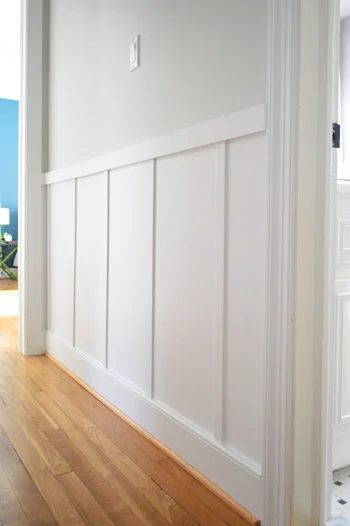 Hands-on Board And Batten Wainscoting Treatment In Hallway